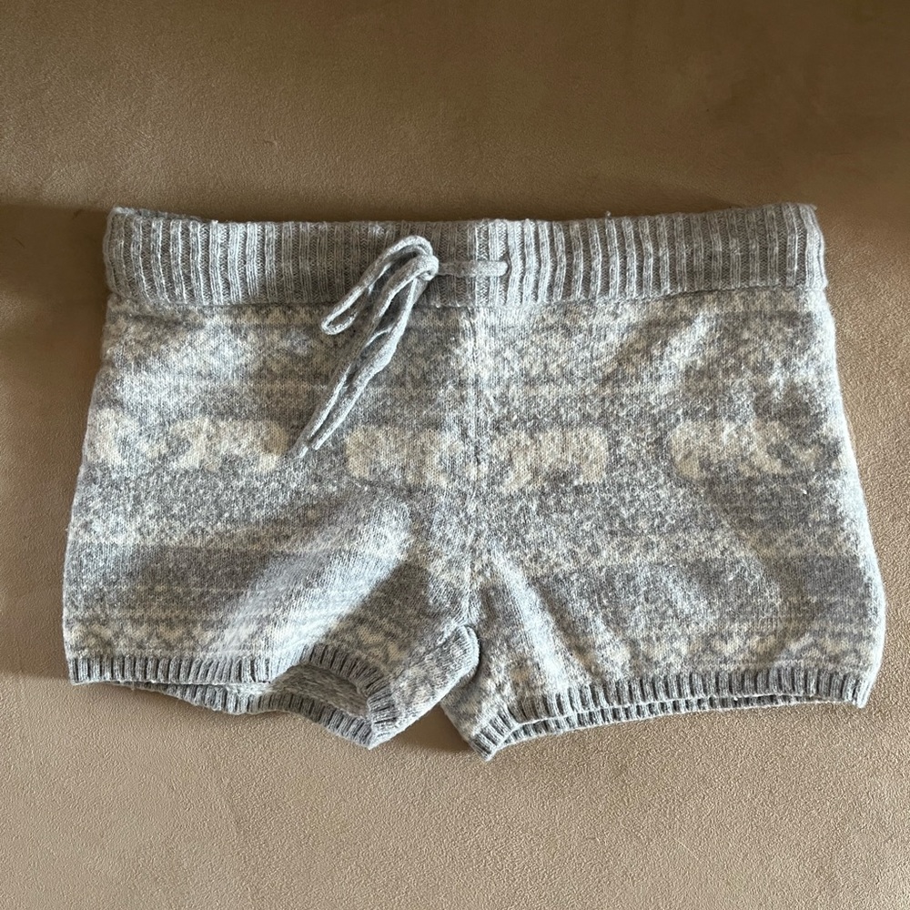 Aerie  - Cozy Gray Knit Shorts
